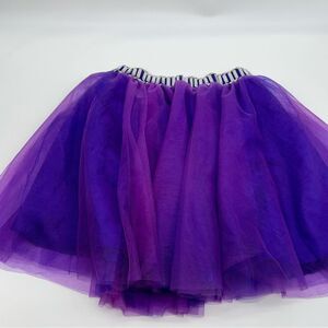 Tulle Tutu Girls Mini Skirt w/Mirrored Bead Waistband 80s/900s Madonna Look-SZ-S